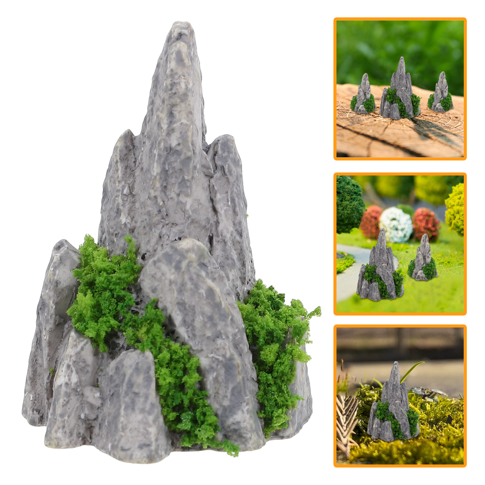 Bonsai Garden For Desk - 8 stuks mini hars rotstuin ornamenten