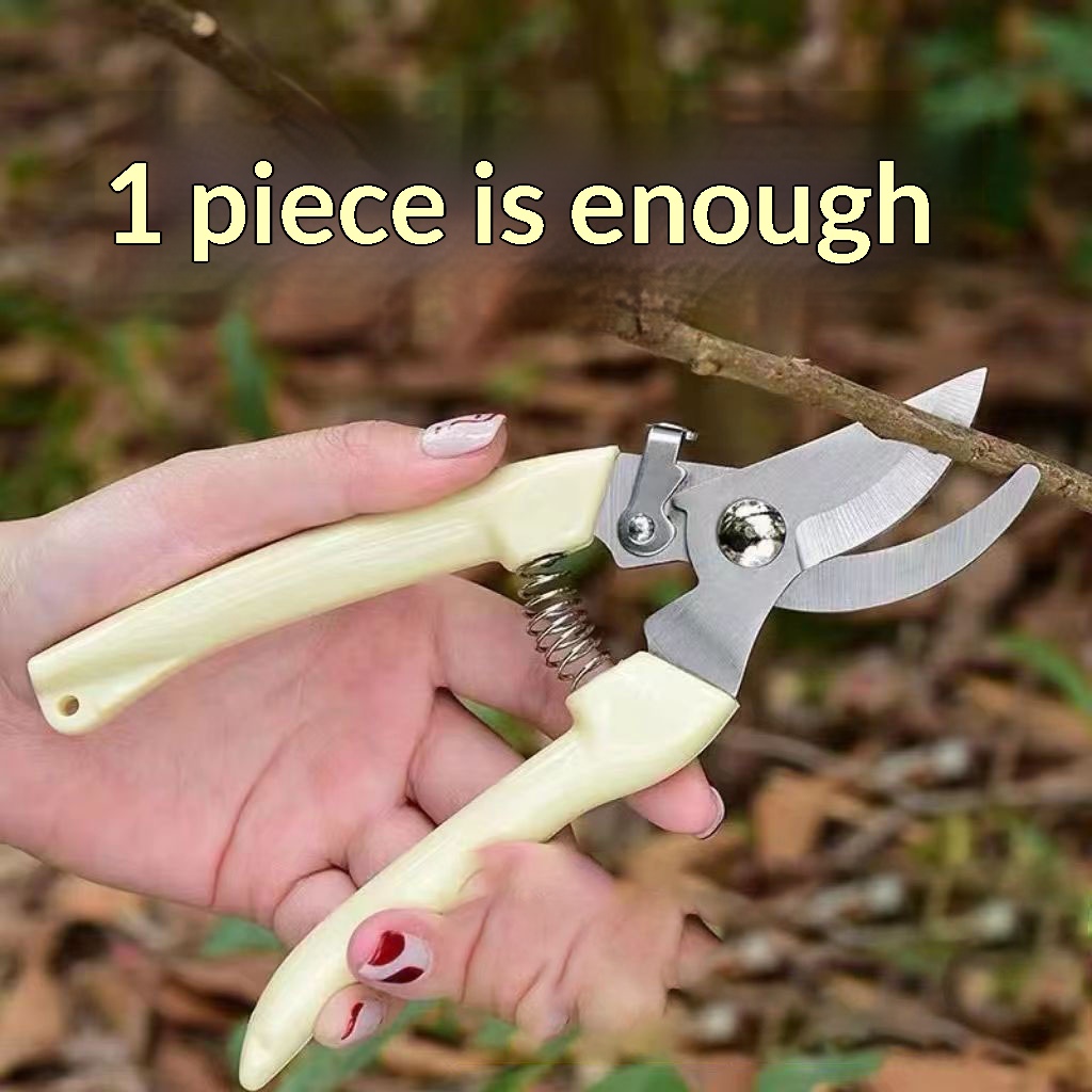 Bonsai Garden Knife - Roestvrijstalen tuinsnoeischaar met veermechanisme, takkenknipper, fruitplukschaar,