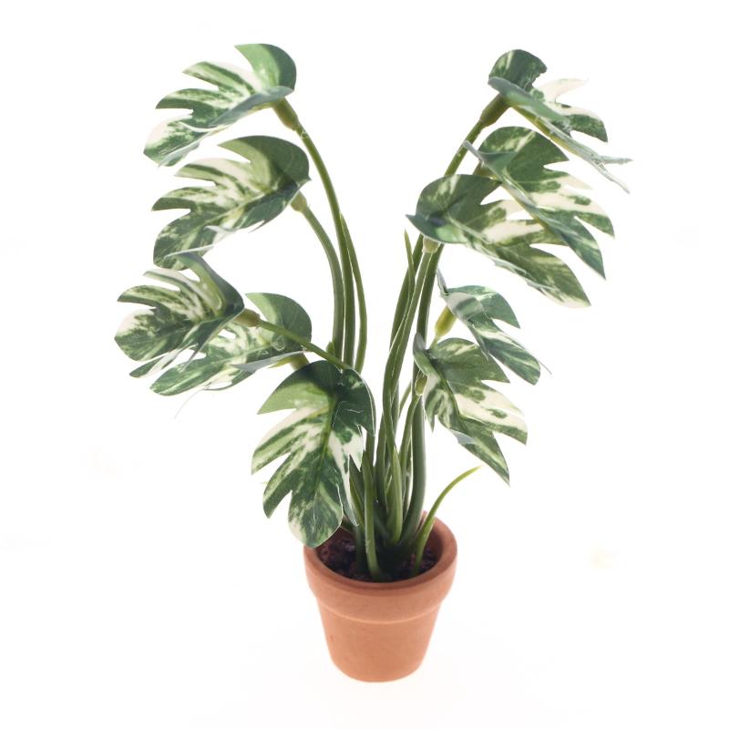 Bonsai Garden For Home - New.1PC 1/12 Poppenhuis Simulatie Monstera Groene