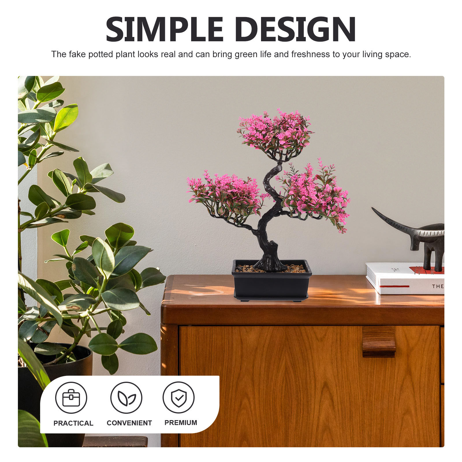 Kunstmatige bonsai-decoratie,  - Bonsai Garden Cafe recensie en prijs